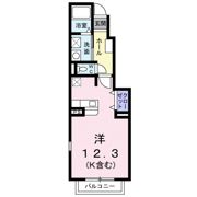 ヴィラ美里 Bの間取り画像