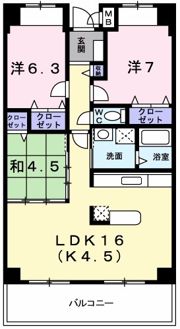 グレイスコートの間取り画像