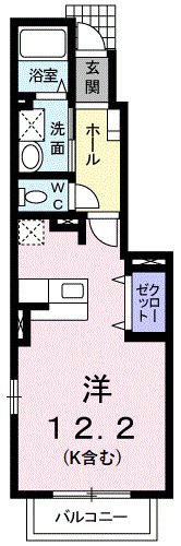 SAMIA25 Bの間取り画像