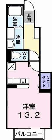 ミニョンⅢ番館の間取り画像