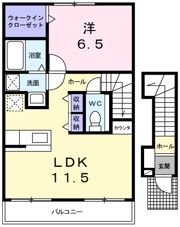 ミニョンⅡ番館の間取り画像