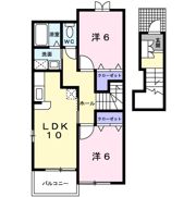 メゾン双鶴Bの間取り画像