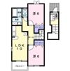 メゾン双鶴Bの間取り画像