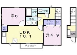 アンソレイエⅠの間取り画像
