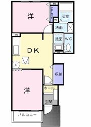 エレガンス イリーデ Aの間取り画像