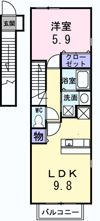 フェルト Mの間取り画像