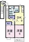 カーサ セレシア スールの間取り画像