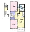 ハイツ葦池の間取り画像