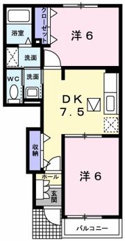 グラース・ヒルCの間取り画像
