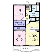 リヴィエ－ルB棟の間取り画像