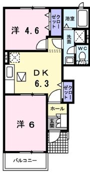 プラティーク Bの間取り画像