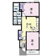 プラシード幸手 Bの間取り画像