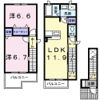 ラフレシール ライツの間取り画像