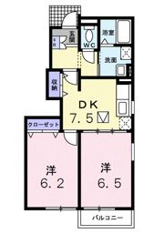 ツインコートAの間取り画像