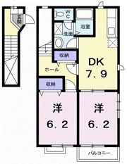 シャルマンコート広沢Cの間取り画像