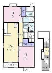 サンパティーク Bの間取り画像