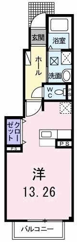 マンモス よこやま Ⅱの間取り画像