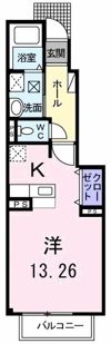 マンモス よこやま Ⅱの間取り画像