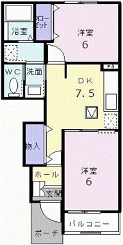 シャトーKINKI Cの間取り画像