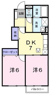 いちごハウスαの間取り画像