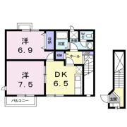 プリュジュールⅡの間取り画像