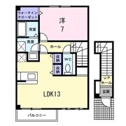 ソレアード左義長の間取り画像