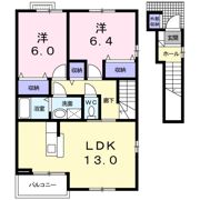 グラシュー ヒル Bの間取り画像