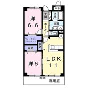 フルール野色の間取り画像