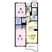 ハミングスクエアBの間取り画像