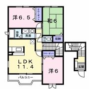 さわやか弐番館の間取り画像