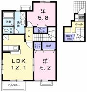 アレグレッチェ Bの間取り画像