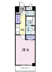 プラシード倉敷の間取り画像