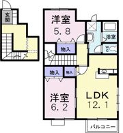 オルゴールCの間取り画像