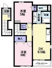 リバティーベルAの間取り画像