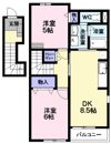 リバティーベルAの間取り画像
