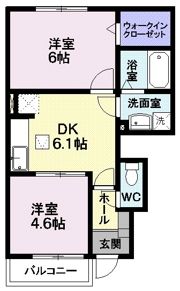 リバティーベルBの間取り画像