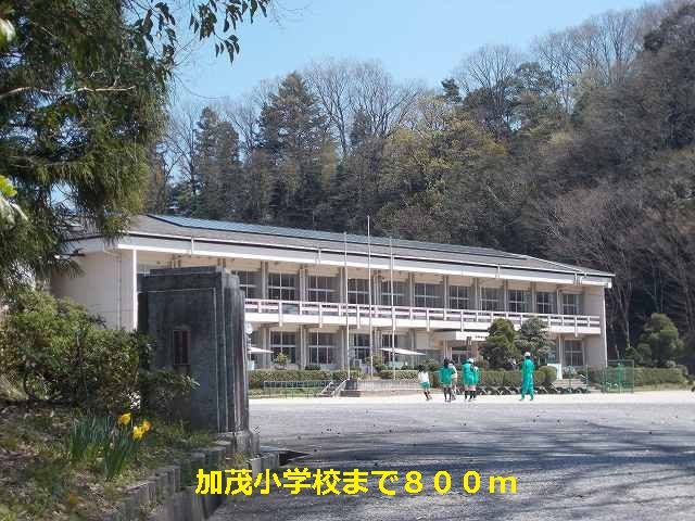 近くの加茂小学校まで800m（徒歩10分）