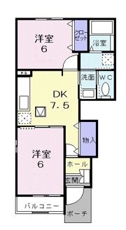メゾンラルジュ Aの間取り画像