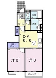 エレガンス・アンジュ Bの間取り画像