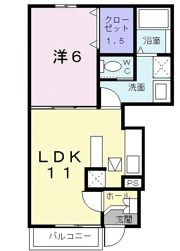 アメニティーハイツ川島Ⅱの間取り画像
