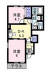 サンライズヴィラAの間取り画像