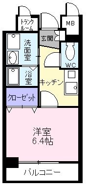 プラシード輝の間取り画像
