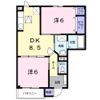 メゾンドベルビュー Aの間取り画像