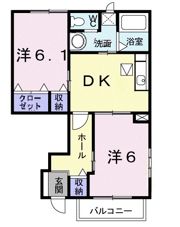 レジデンスさくら台Cの間取り画像