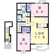 HONESTY・YOU Ⅲの間取り画像