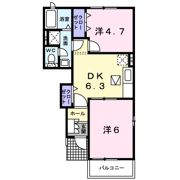 サンライズ新町Bの間取り画像