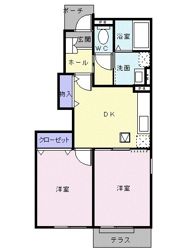 メルベーユ小佐井 Bの間取り画像