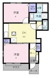 エスペランサ江村Aの間取り画像