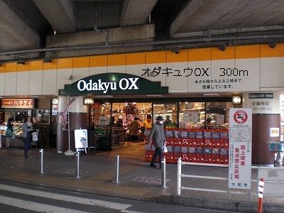 近くのオダキュウOXまで300m（徒歩4分）
