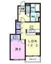 グランメール大善Ⅱ Aの間取り画像